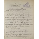 Siedlecki Ad[am] - La bataille de Varsovie. Impression dramatique en un acte, écrite par .... Rôle : Henry [pour l'acteur] par M. E. Magnuszewski. Odesa, d. 29 janvier 1915.