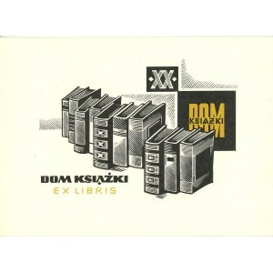 Borowczyk Czesław - Exlibris Dom Książki XX. 1970 r.