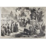 Coutumes de Pologne et de Lituanie - Fête des moissons, 1863.