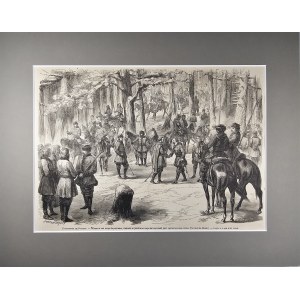 Insurrection de janvier - Le détachement de Wierzno se rend au commandement de Lopwinski, 1863.