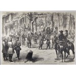 Insurrection de janvier - Le détachement de Wierzno se rend au commandement de Lopwinski, 1863.