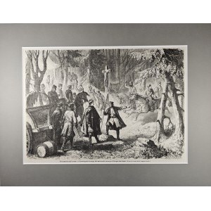 Powstanie styczniowe - Atak Rosjan na obóz Lambrowskiego, 1863.