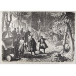 Powstanie styczniowe - Atak Rosjan na obóz Lambrowskiego, 1863.