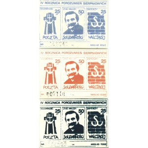 Solidarność - IV rocznica porozumień sierpniowych.