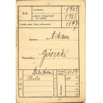Livret militaire, 1926.