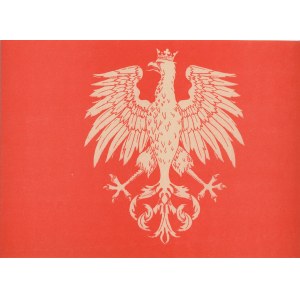 Nalepka okienna - Orzeł, ok. 1920.