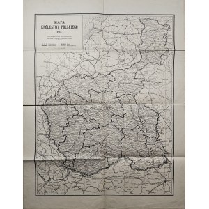 Carte du Royaume de Pologne, 1914.
