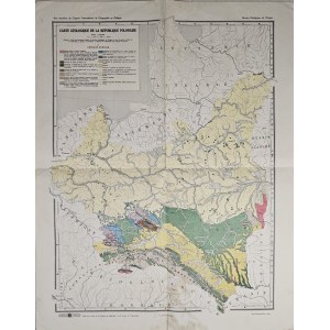Carte geologique de la Republique Polonaise, Lviv, ca. 1920.