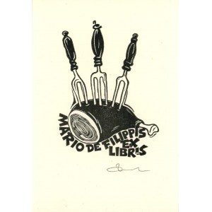 Dolatowski Zbigniew - Exlibris Mario de Filippis. 1981 r.