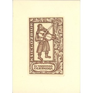 Jóźwiak Teofil - Exlibris: Księgozbiór dr Tadeusza Olejnika. 1970 r.