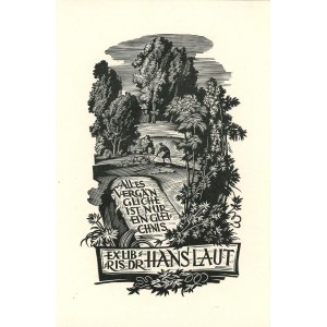 Kuczyński Edward - Exlibris dr Hans Laut. 1957 r.