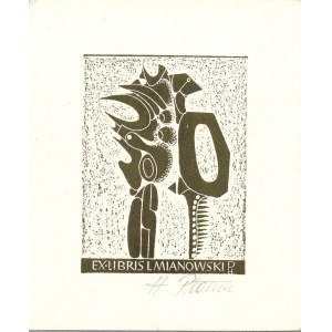 Płóciennik Henryk - Exlibris L[ucjan] Mianowski. 1969 r.