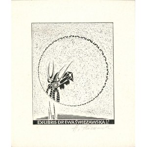 Płóciennik Henryk - Exlibris dr Ewa Świeżawska. 1968 r.