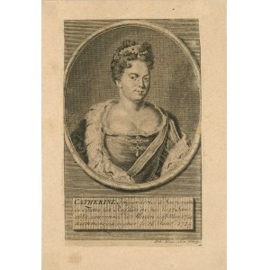 Houbraken Jacobus - Catherine I, vers 1730.