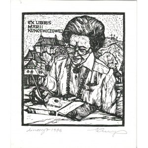 Mucha Roman - Exlibris Marii Kuncewiczowej. 1986 r.