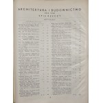 Architektura i Budownictwo. Miesięcznik ilustrowany. Rok XIV-XV. Warszawa 1938-1939 [nr 1-3]. Wyd. Spółdzielni Wydawniczej Architektów Polskich.