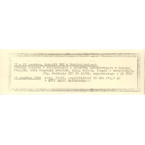 Solidarność - Ulotka tzw. Bibuła, 1981.