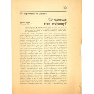 Solidarność - Co oznacza stan wojenny?, 1981.