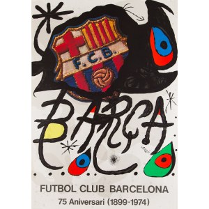 Joan MIRÓ (1893-1983), Fußballverein Barcelona 75 Aniversari, 1974