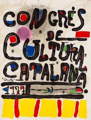 Joan MIRÓ (1893-1983), Congres de Cultura Catalana, 1977