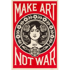 Shepard FAIREY pseud. OBEY (ur. 1970), Make Art Not War, 2023