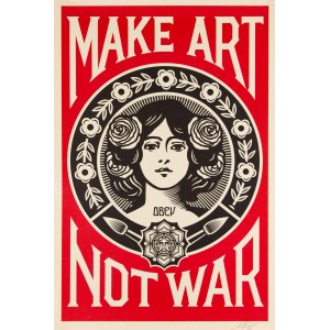 Shepard FAIREY alias OBEY (nar. 1970), Make Art Not War, 2023