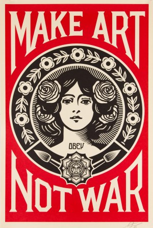 Shepard FAIREY pseud. OBEY (ur. 1970), Make Art Not War, 2023