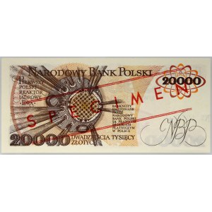 PRL, 20000 zlotých 1.02.1989, MODEL, č. 1970, série A