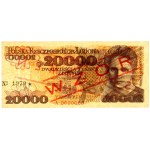 PRL, 20000 zloty 1.02.1989, MODELLO, n. 1970, serie A