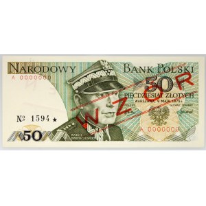 PRL, 50 zlotys 9.05.1975, MODÈLE, n° 1594, série A