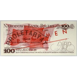 PRL, 100 zloty 17.05.1976, MODEL, n° 0596, série AK