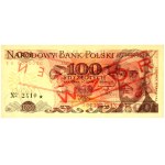 PRL, 100 zloty 1.06.1979, MODÈLE, n° 2410, série UE