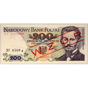 PRL, 200 złotych 1.06.1979, WZÓR, No. 0509, seria AS