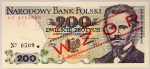 PRL, 200 zloty 1.06.1979, MODELLO, n. 0509, serie AS