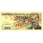 PRL, 200 zloty 1.06.1986, MODELLO, n. 0821, serie CR