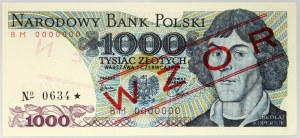 PRL, 1000 zloty 1.06.1979, MODELLO, n. 0634, serie BM