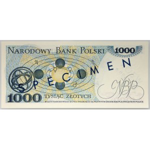 PRL, 1000 zloty 2.07.1975, MODÈLE, n° 1590, série A