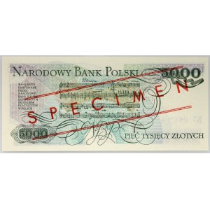 PRL, 5000 zloty 1.06.1986, MODEL, No. 0669, série AY