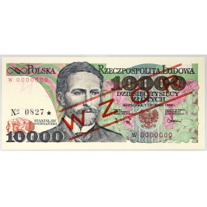 PRL, 10000 zlotys 1.12.1988, MODEL, n° 0827, série W