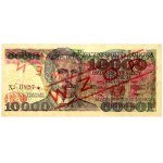 PRL, 10000 Zloty 1.12.1988, MODELL, Nr. 0827, Serie W