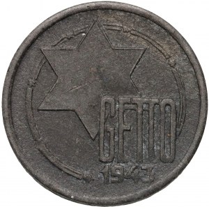 Lodžské ghetto, 5 značek 1943, hořčík, certifikát