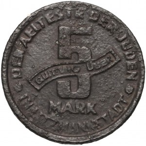Ghetto de Lodz, 5 marques 1943, magnésium, certificat