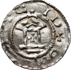Německo, Sasko, Otto III 983-1002, denár, Mainz