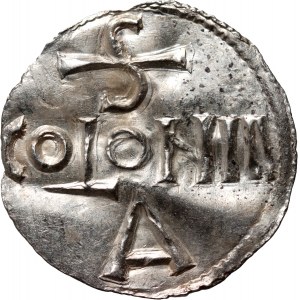 Německo, Otto III 983-1002, denár, Kolín nad Rýnem