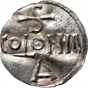 Nemecko, Otto III 983-1002, denár, Kolín nad Rýnom