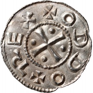 Německo, Otto III 983-1002, denár, Kolín nad Rýnem