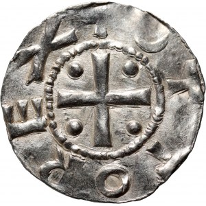 Německo, Otto III 983-1002, denár, Kolín nad Rýnem