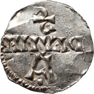 Nizozemsko, Deventer, Otto III 983-1002, denár, Deventer