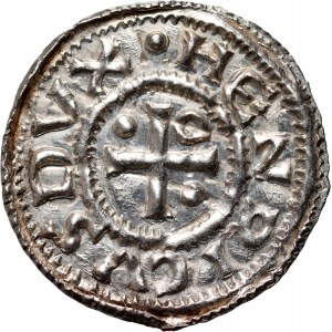 Heiliges Römisches Reich, Deutschland, Bayern,Heinrich IV 995-1024, Denar, Regensburg