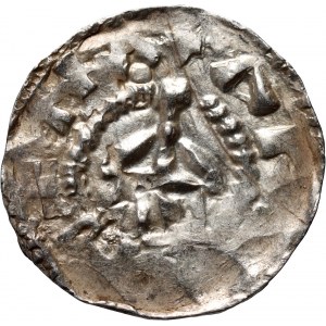 Nemecko, Švábsko, Otto III 983-1002, denár, Štrasburg